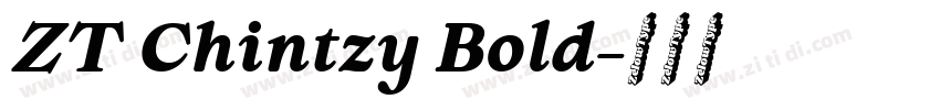 ZT Chintzy Bold字体转换 ZT Chintzy Bold字体转换